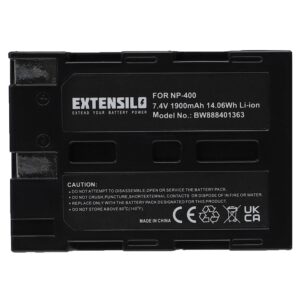 Bateria EXTENSILO para Minolta NP-400 / Pentax D-LI50 - 1900mAh, 7.4V