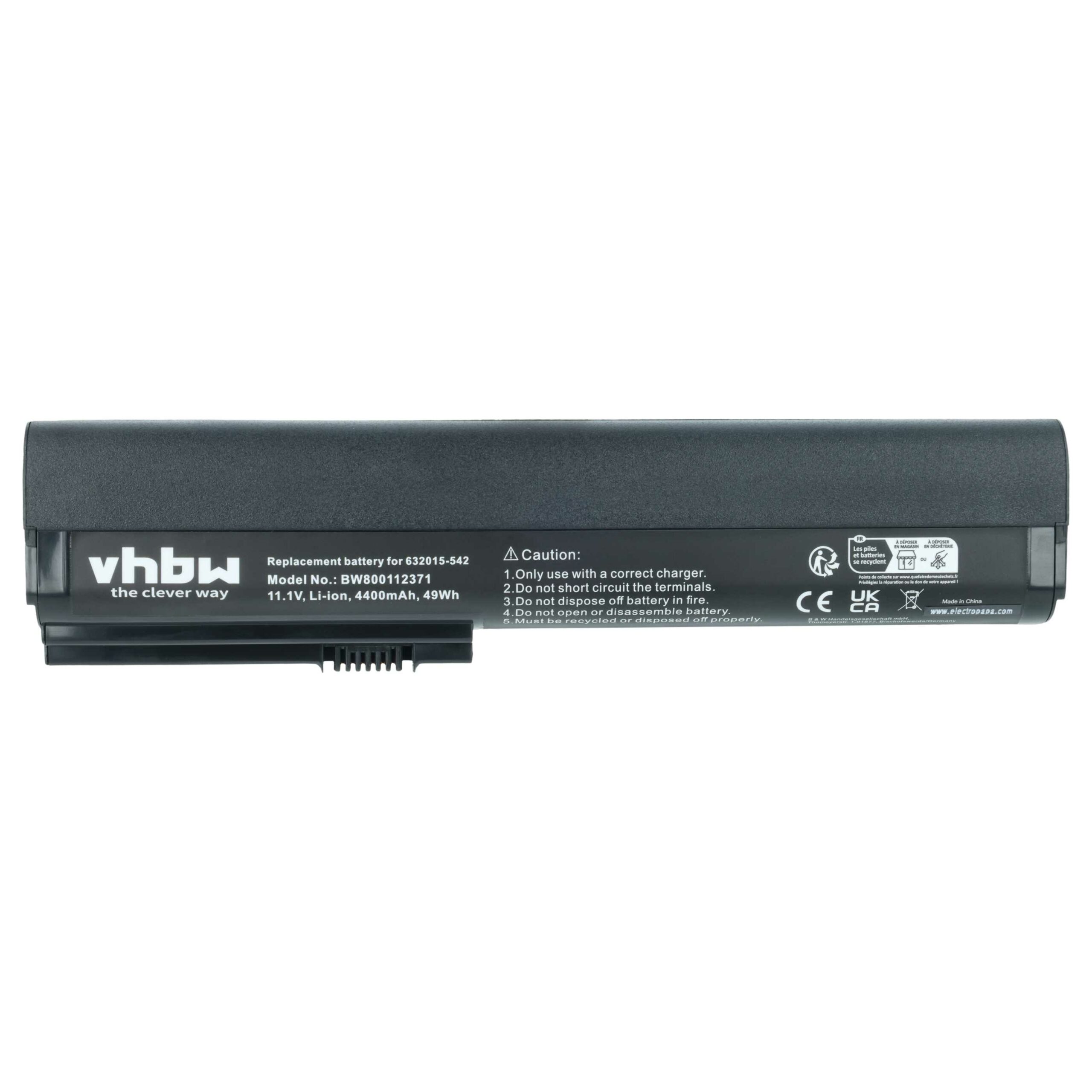 Bateria para Portátil vhbw HP EliteBook 2560p, 2570p - 4400 mAh 11.1 V - Image 3