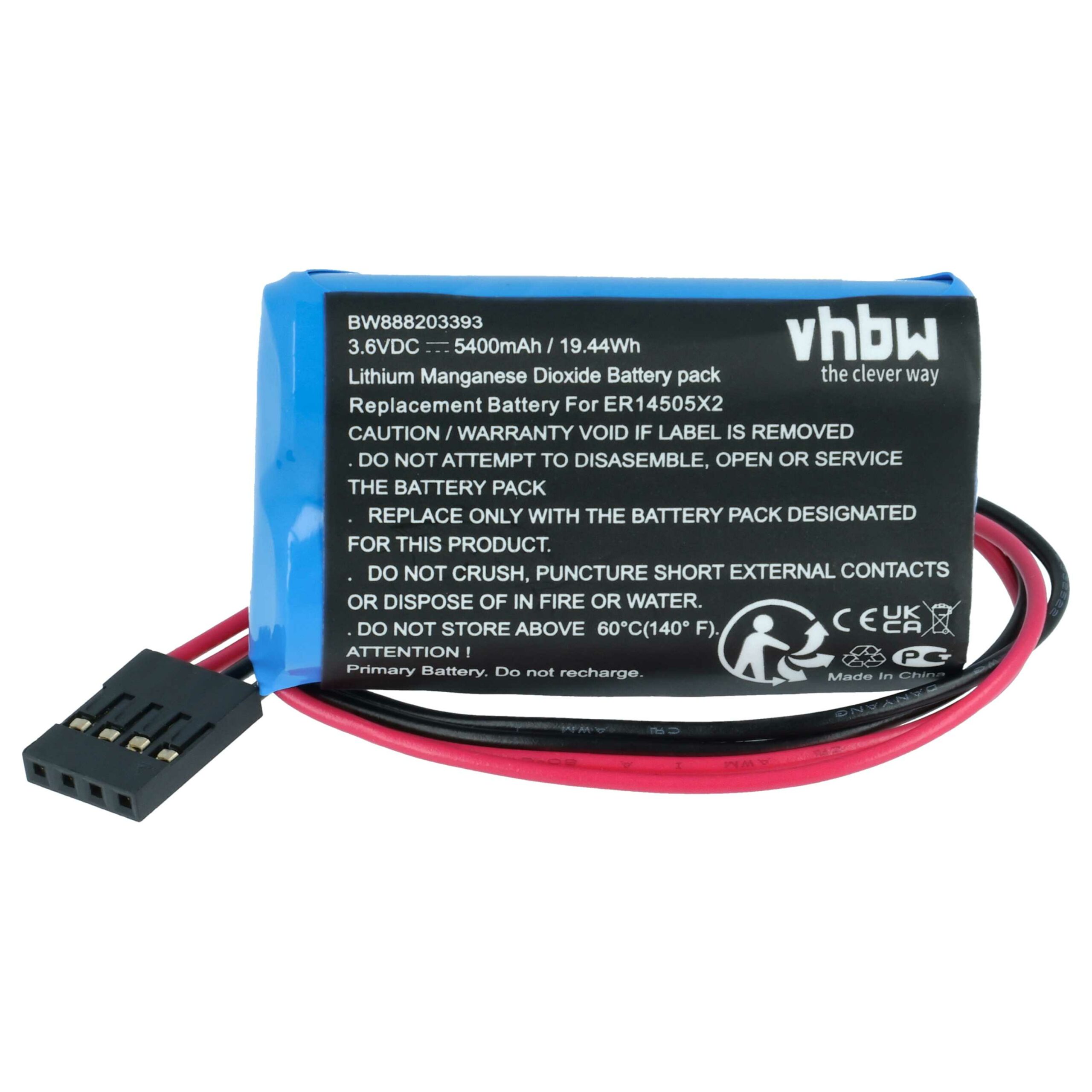 Bateria vhbw para Controlador CNC Schneider 2XSL360/131 5400 mAh 3.6 V - Image 3