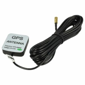 Antena GPS vhbw com Base Magnética para Philips, Audi, Seat, VW - 5 m, Ficha SMB