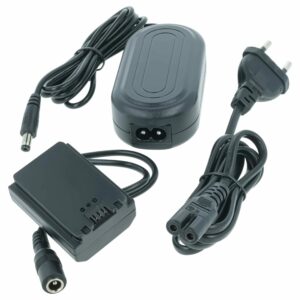 Carregador e Adaptador de Corrente vhbw para Câmara Sony (Substitui AC-FZ100) + Acoplador CC - 2.85 m, 8 V 3.0 A