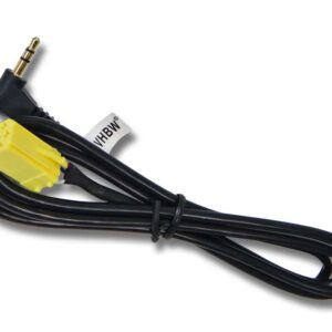 Cabo Adaptador Áudio AUX vhbw para Rádio Carro Smart ForTwo 451 (2007+) - 120cm