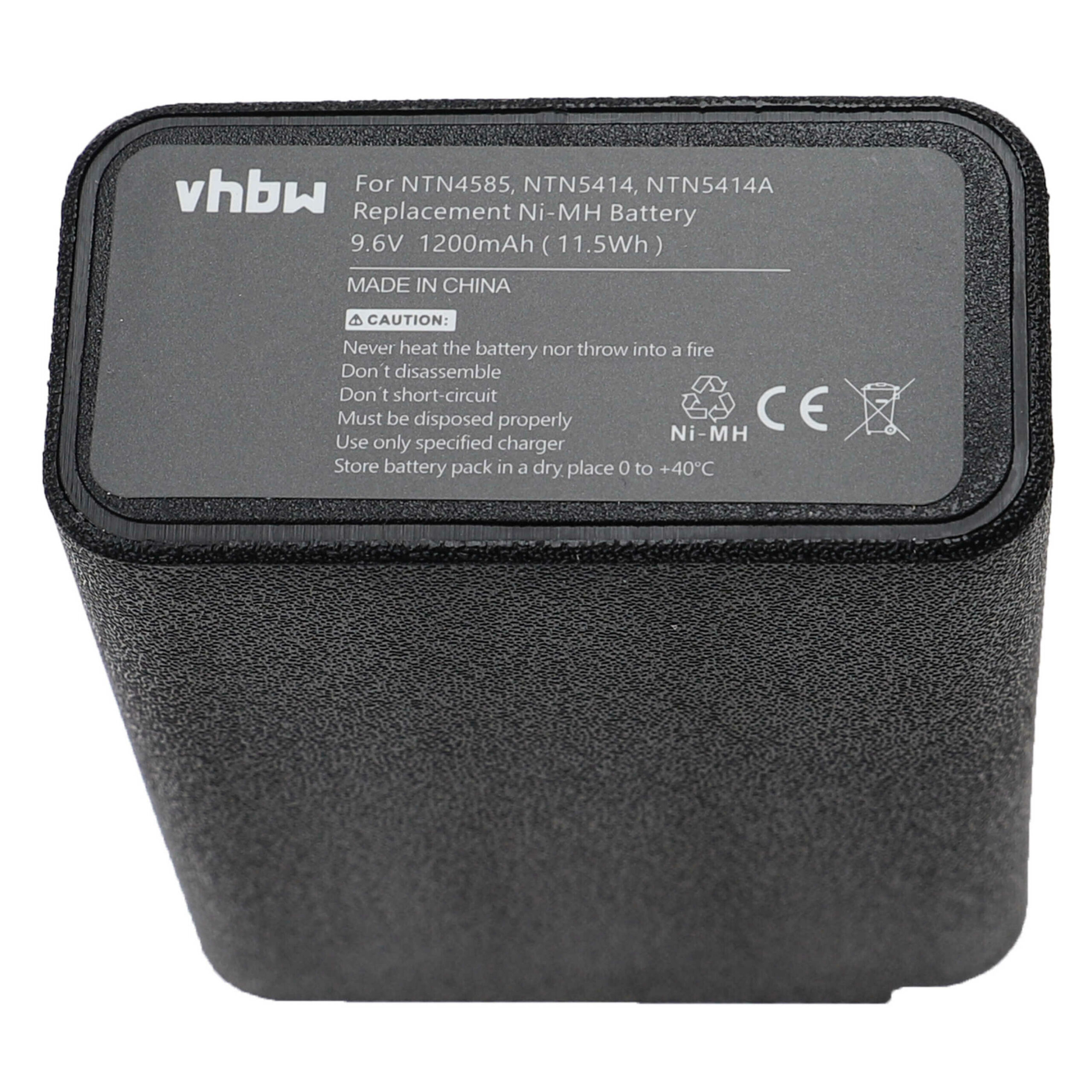 Bateria vhbw para rádio Bullard / Motorola (1200 mAh, 9.6 V, NiMH)