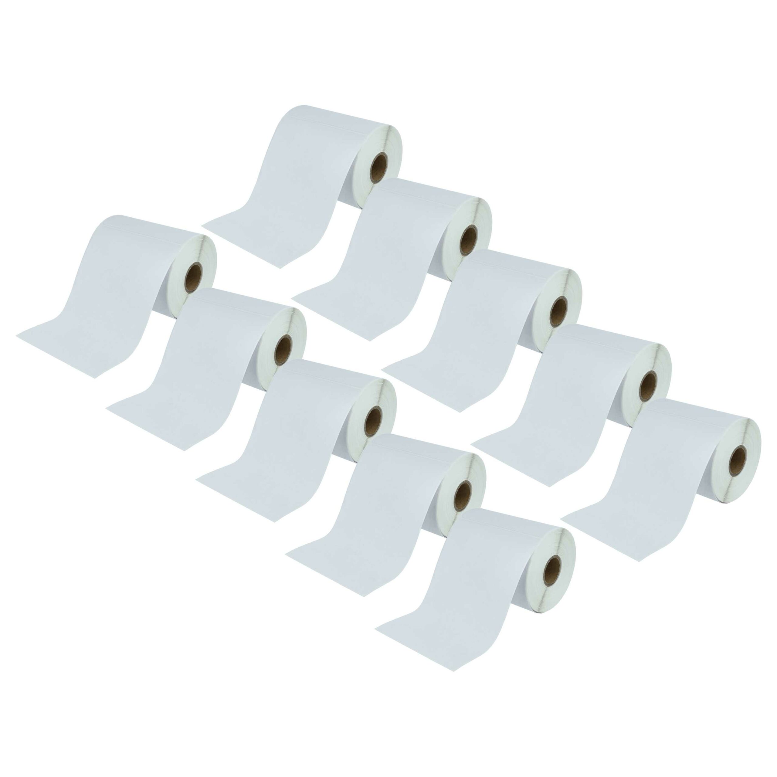 10x Rollo de Etiquetas vhbw para Toshiba / Zebra / Citizen - 152.4 mm x 101.6 mm