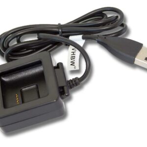Estação de Carregamento USB vhbw para Smartwatch Fitbit Blaze - 100 cm, Preto