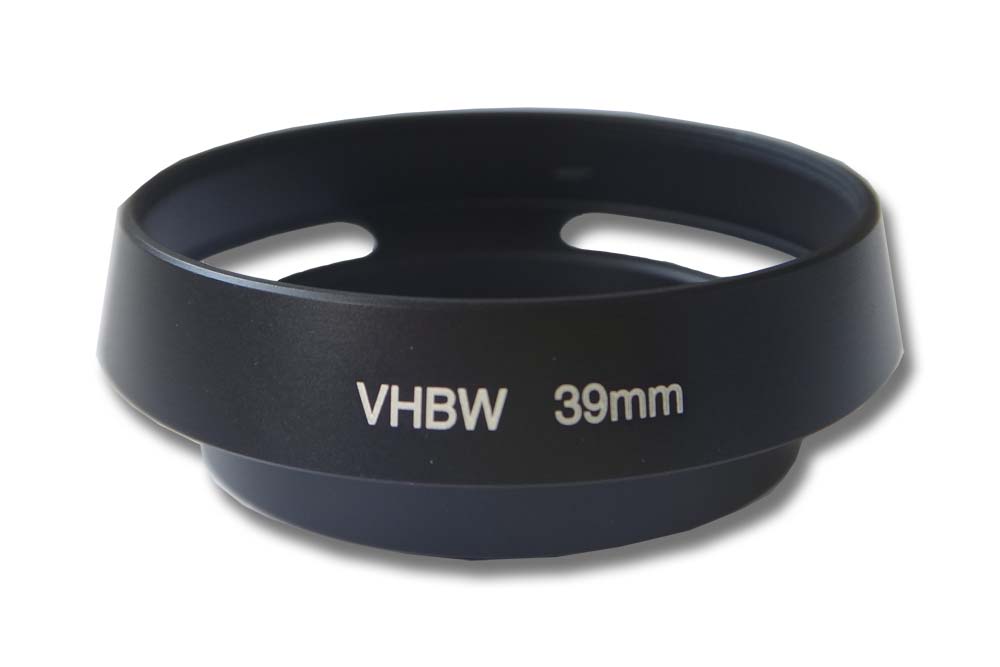 Para-sol vhbw para Lentes com 39 mm de Diâmetro, Metal, Preto