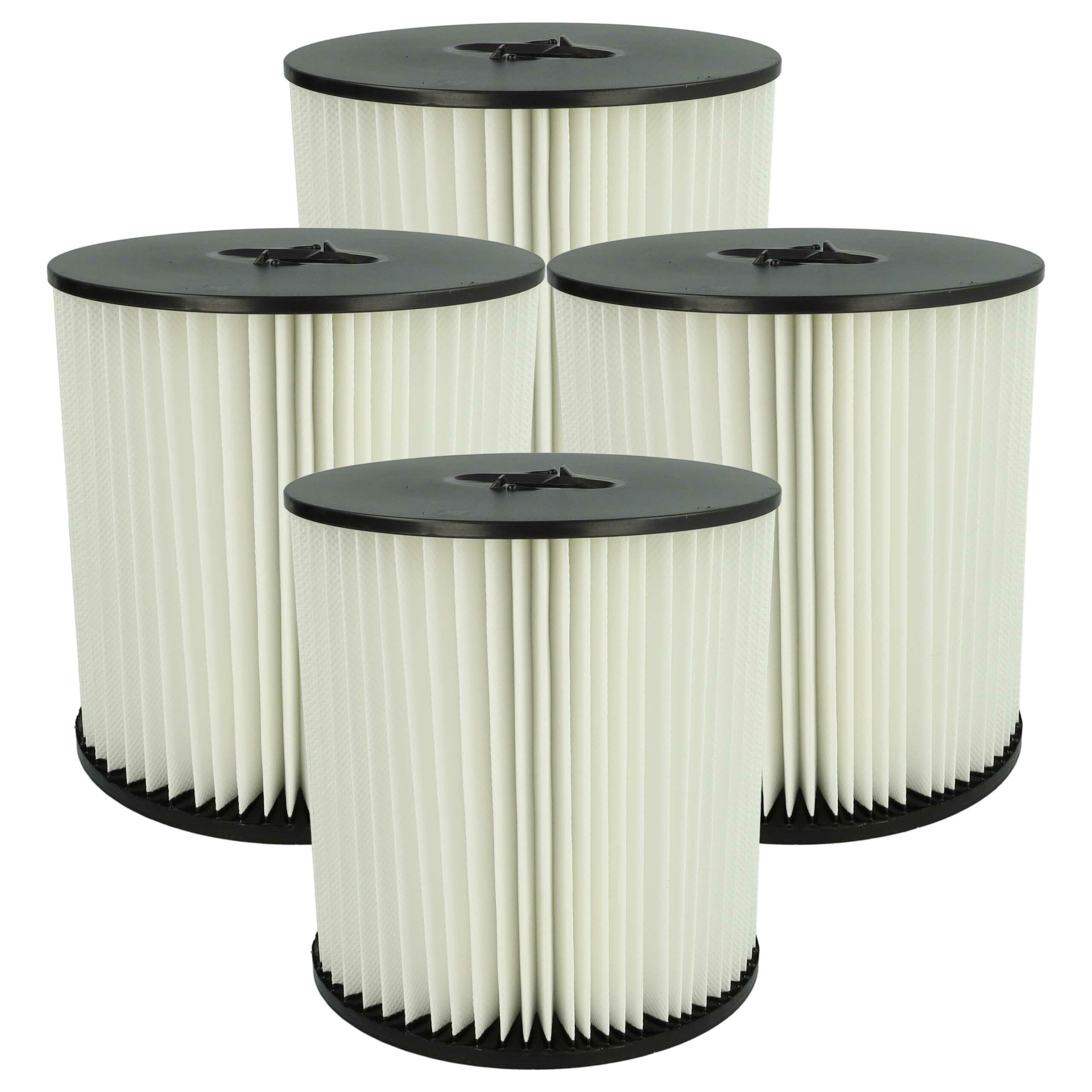 4x Filtro Redondo vhbw para Aspirador Dirt Devil 8106-01 / Royal