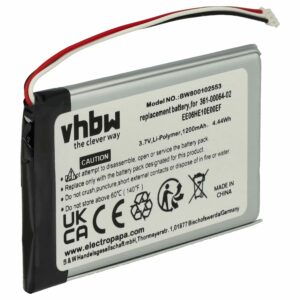 Bateria vhbw para GPS Garmin Nüvi 3700 3750 3790T - 1200mAh 3.7V