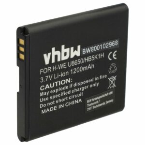Bateria para Telemóvel vhbw substitui Huawei HB5K1H - 1200 mAh 3.7 V Li-Ion