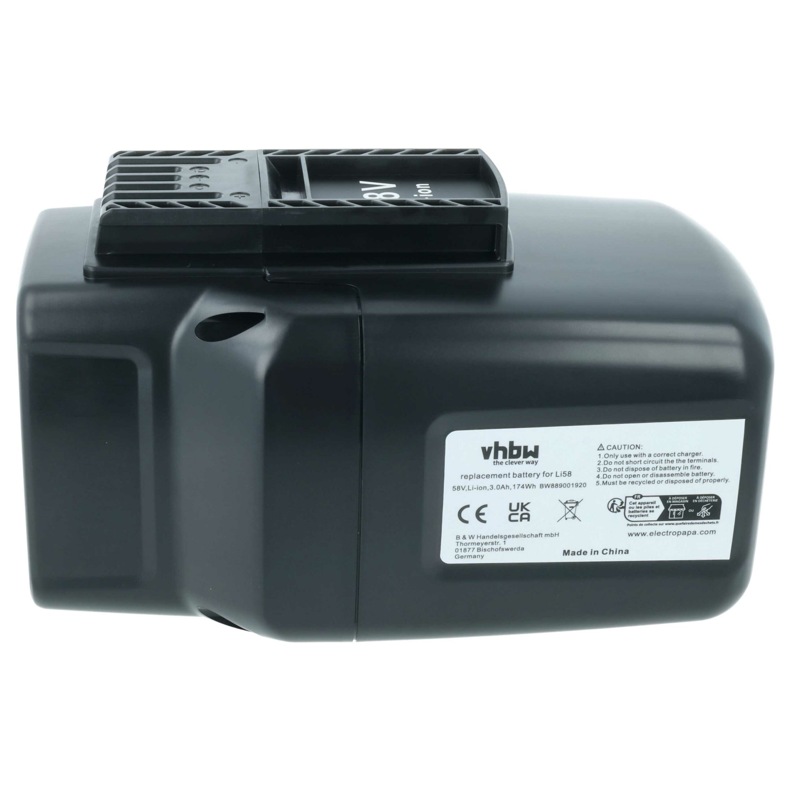 Bateria vhbw para McCulloch 59-09.238.03 3000 mAh 58 V Li-Ion - Image 3