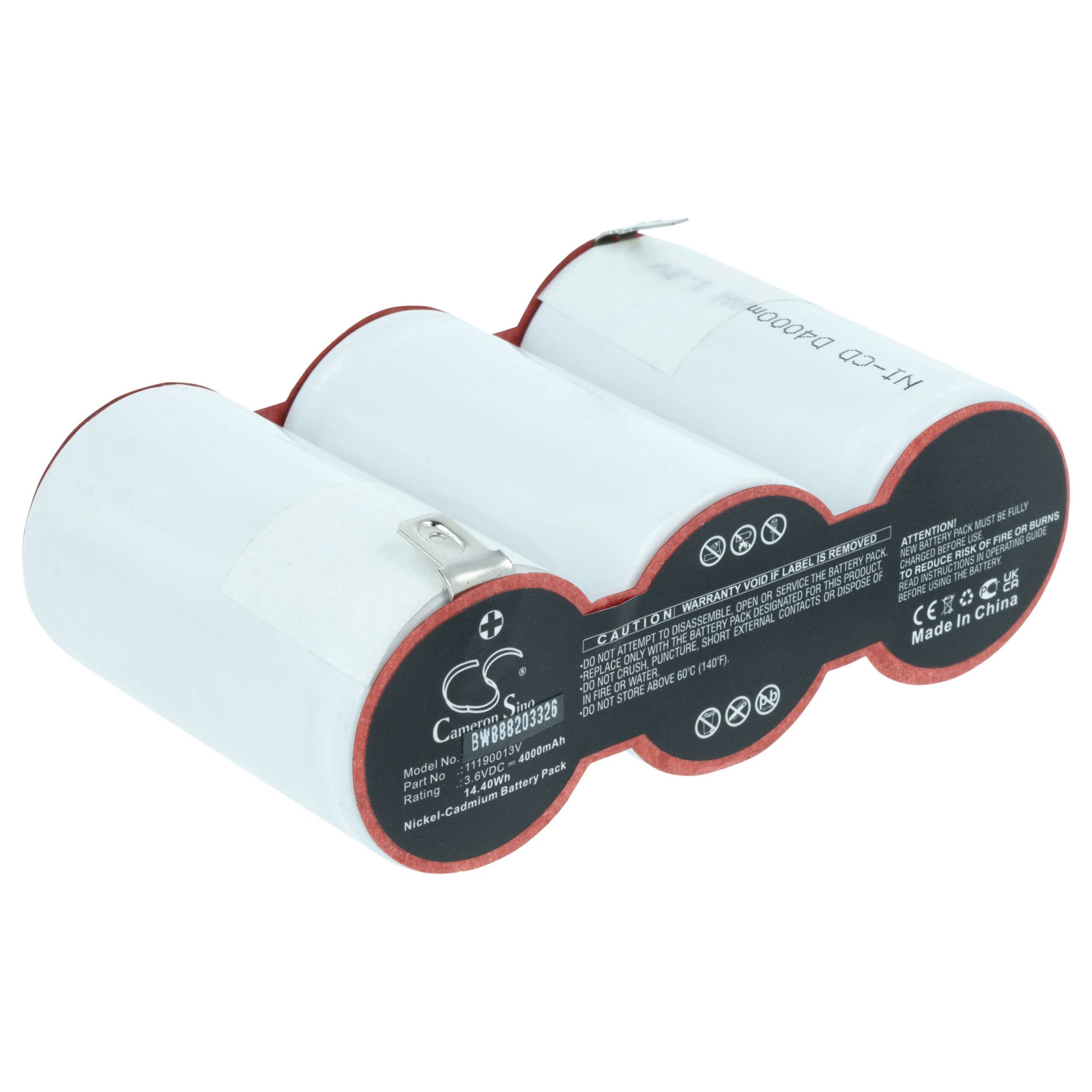 Bateria de Iluminação de Emergência vhbw para Van Lien 11190013V - 4000 mAh 3.6 V NiCd