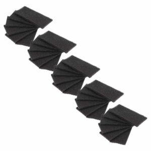 30x Filtro de Carvão Ativado vhbw para Franke Food Bin e Waste Caddy - 6.5 x 15.5 x 1.5 cm