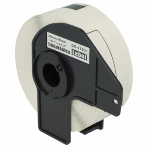 Rolo de Etiquetas vhbw substitui Brother DK-11201 29 mm x 90 mm com Suporte