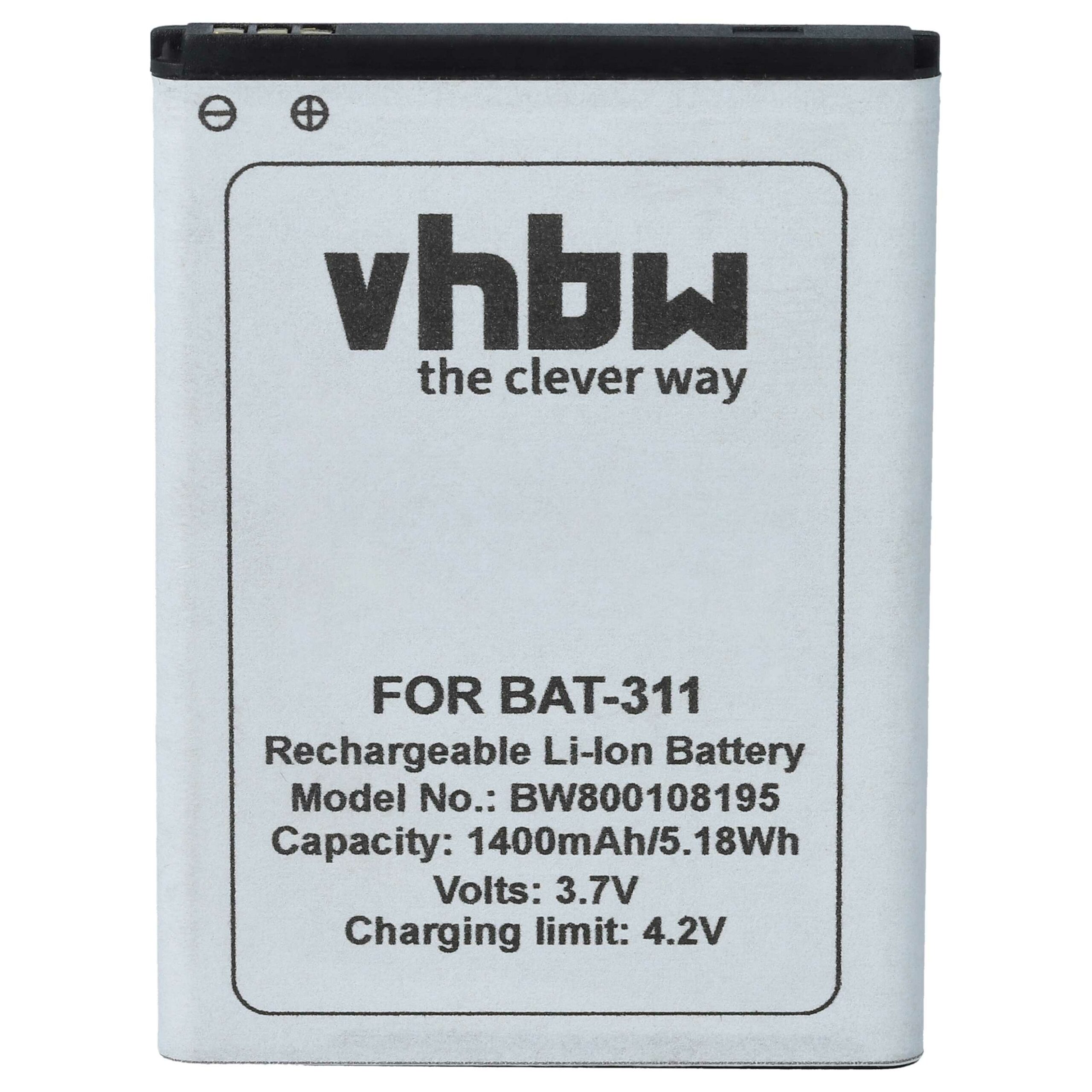 Bateria para Telemóvel vhbw substitui Acer BAT-311 1400 mAh 3.7 V Li-Ion - Image 3