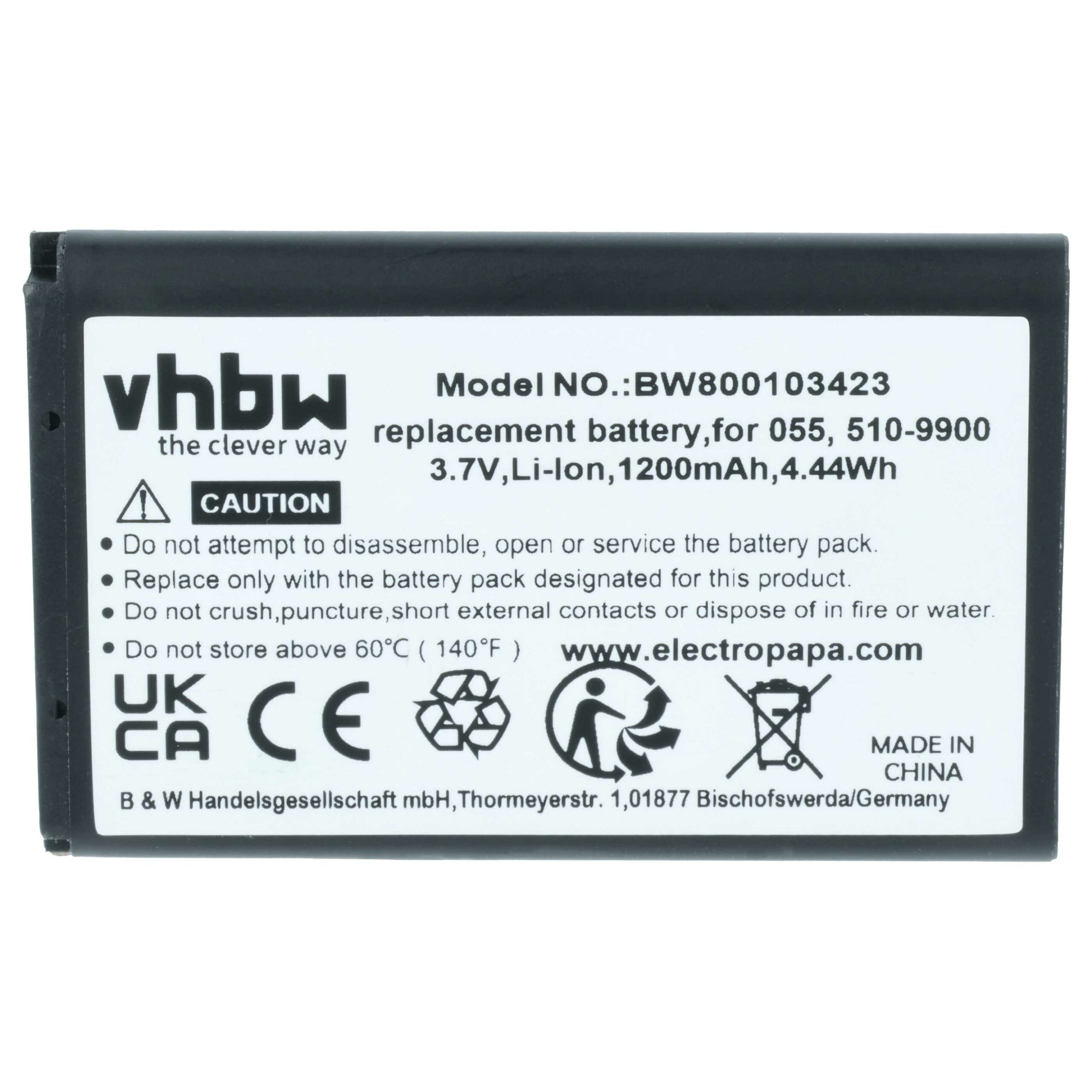 Bateria vhbw para câmara Liquid Image 510-9900, 055 (1200 mAh, 3.7 V, 3 unidades) - Image 3