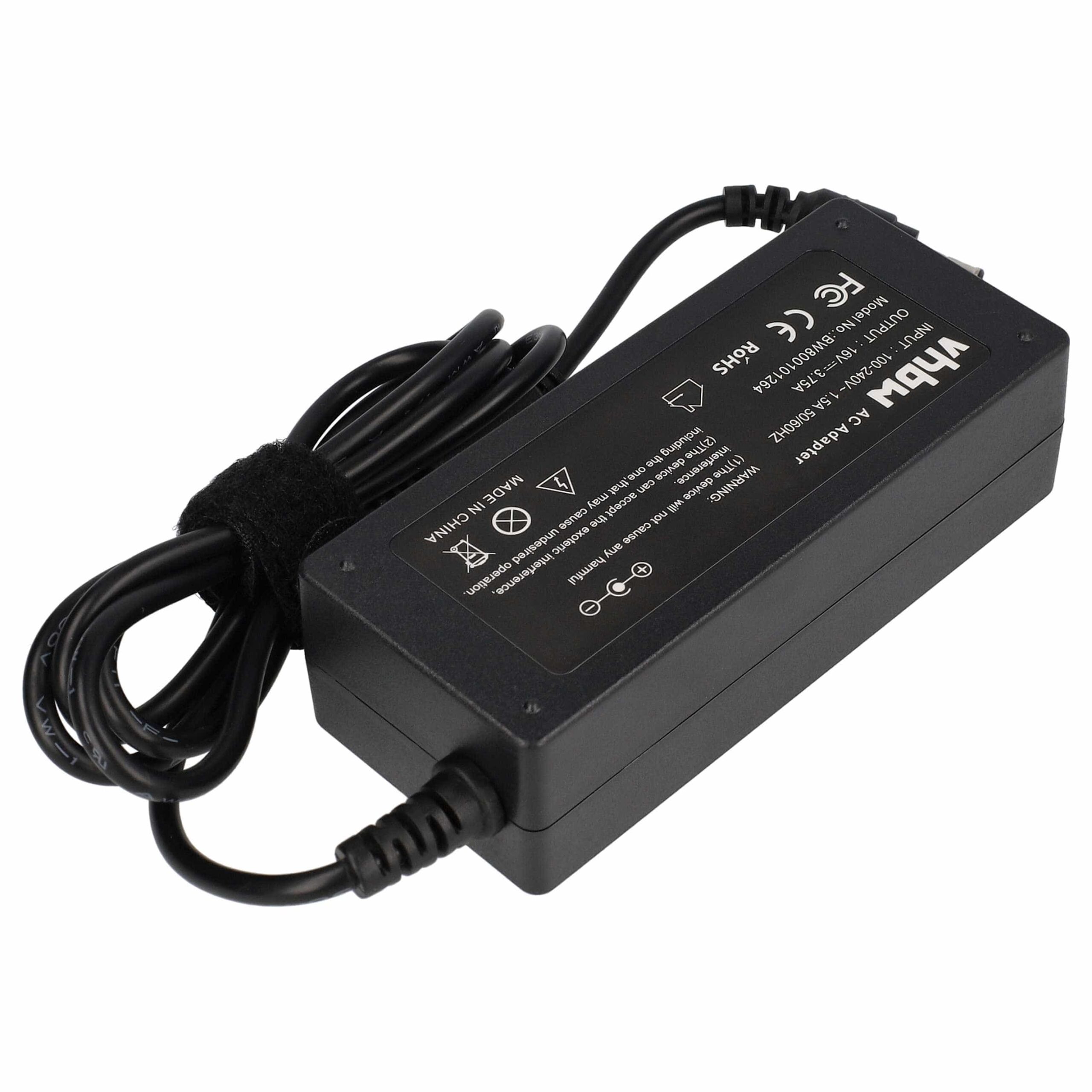 Carregador / Adaptador de Corrente vhbw para Portátil Fujitsu / Sony (16V, 3.75A, 60W, 200cm) - Image 4