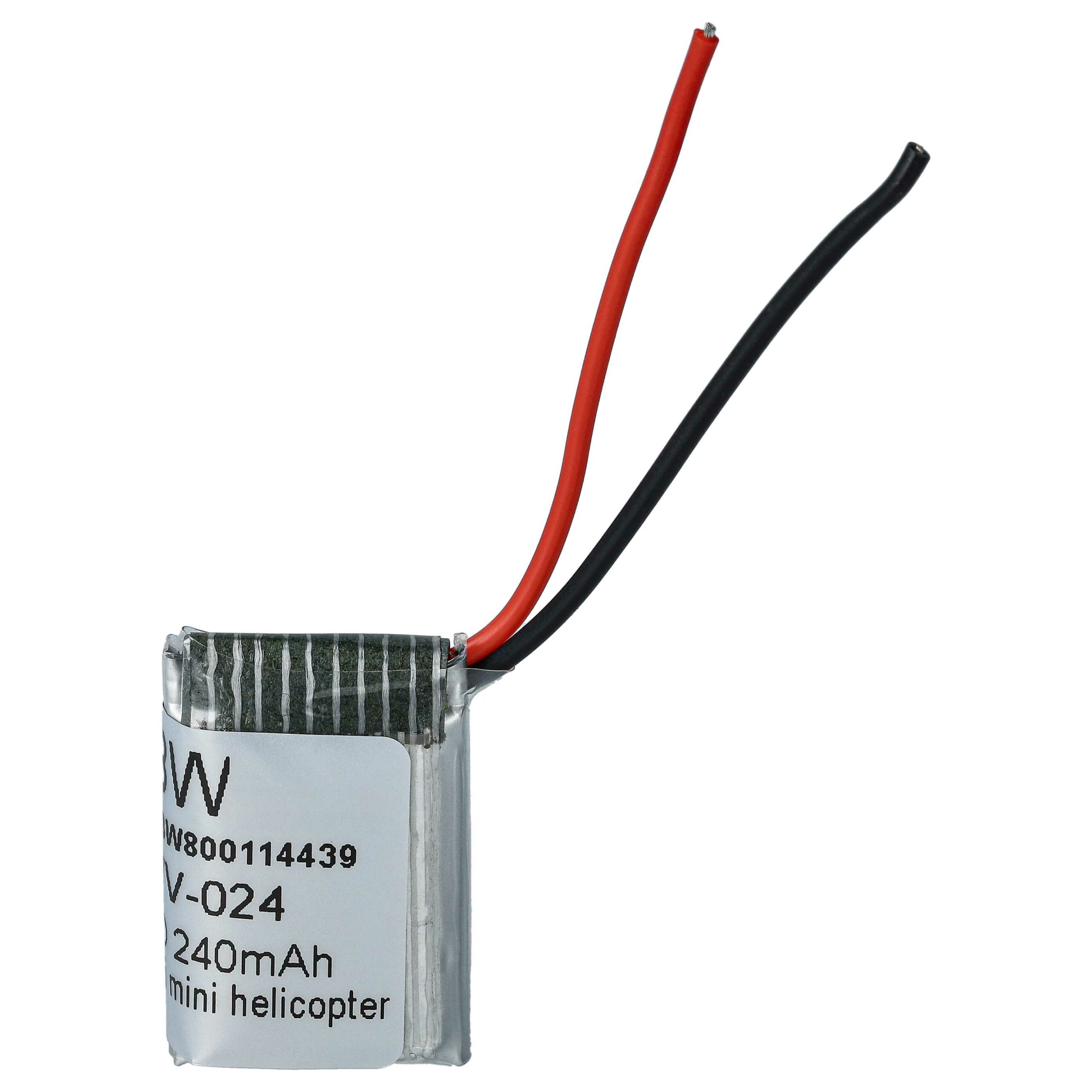 Bateria de Drone vhbw para Syma - 240 mAh 3.7 V Li-Ion (3x Baterias) - Image 3