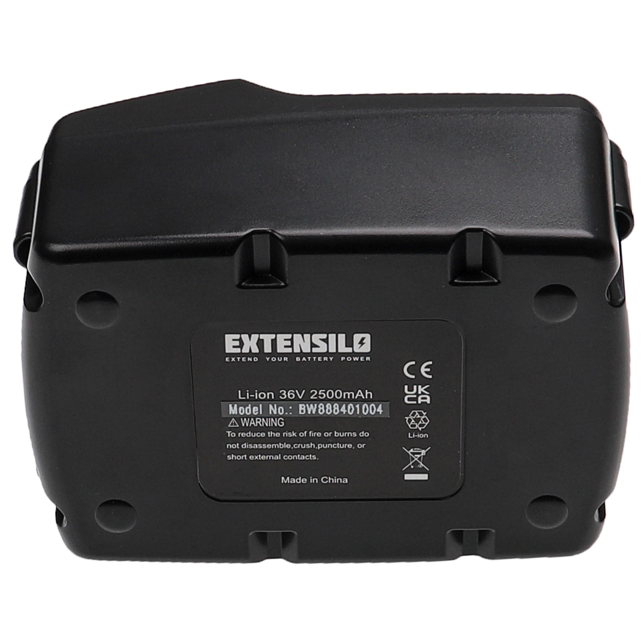 Bateria EXTENSILO para Ferramenta Elétrica Metabo 6.02177.86 - 2500 mAh, 36 V - Image 2