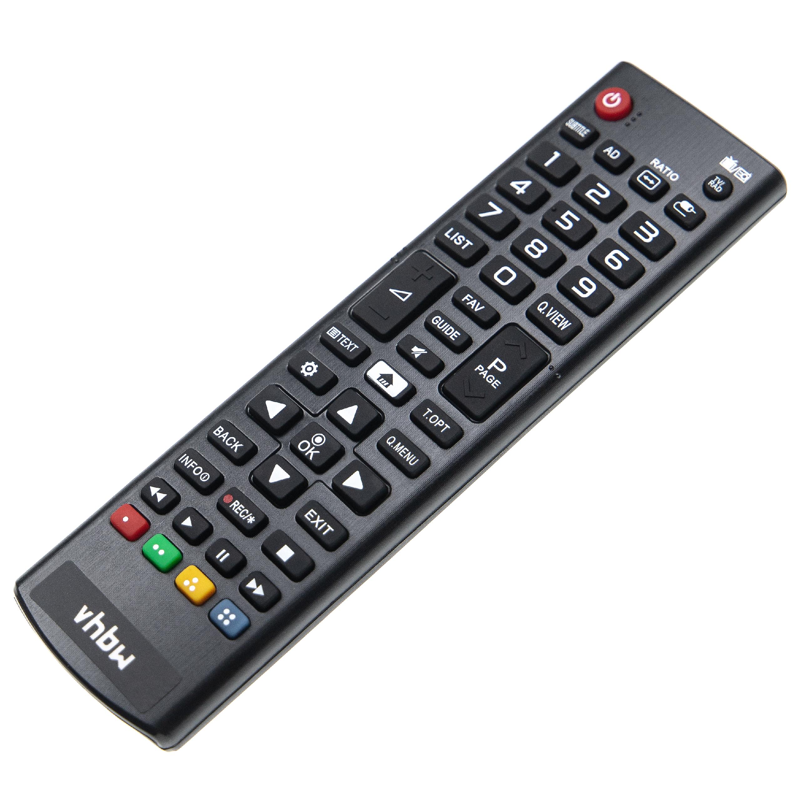 Comando à distância vhbw substitui LG AKB74475490 para TV LG 32LH510B, 43LH510V, 49LH510V