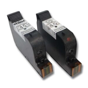 2x Tinteiros vhbw para Stielow 1315 - Preto (30 ml)