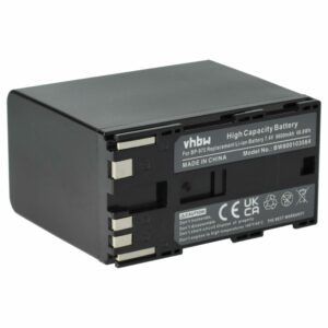 Bateria vhbw para Câmara Canon BP-975, BP-955 - 6600 mAh 7.4 V Li-Ion