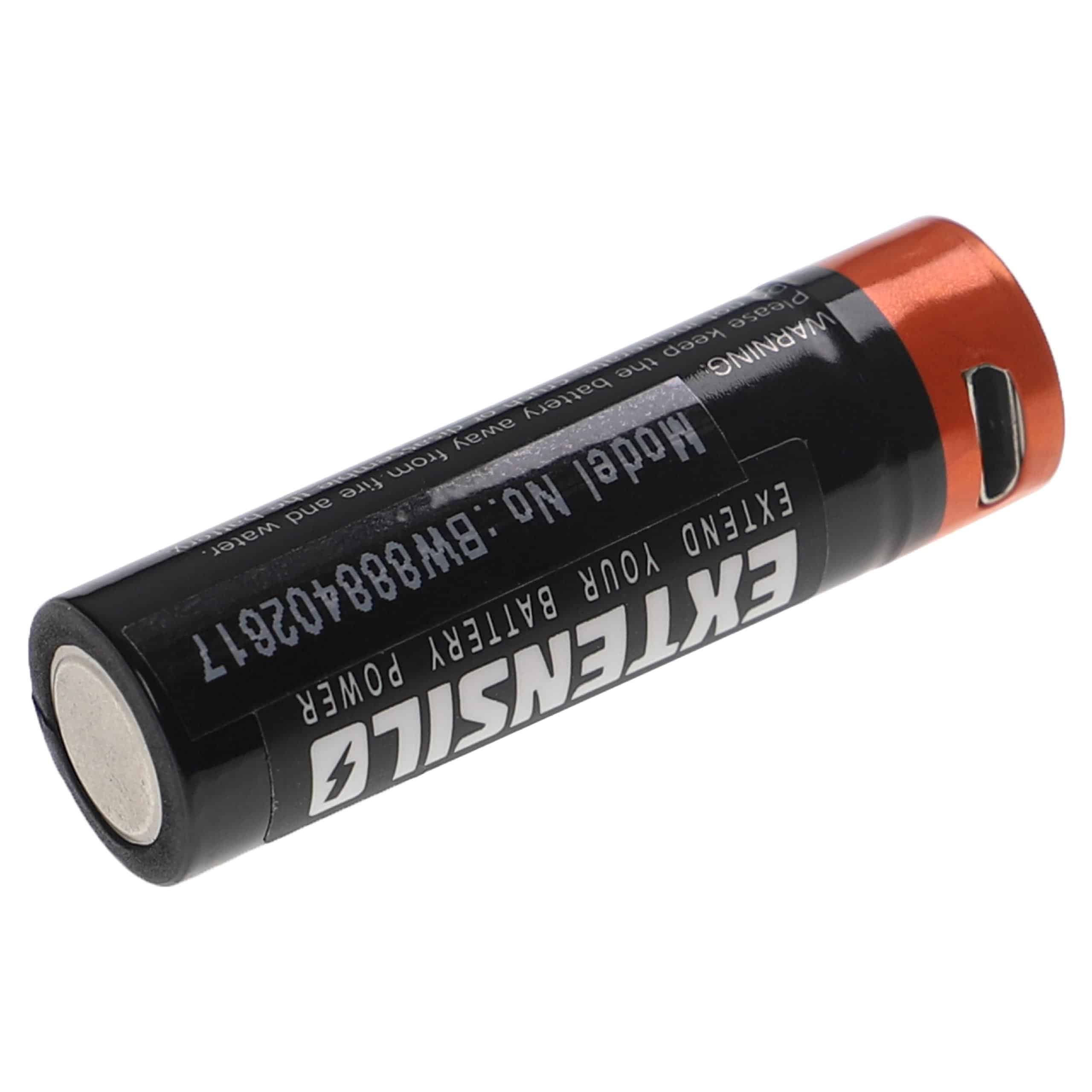 Baterias Recarregáveis EXTENSILO AAA Micro 920 mAh 1,5 V Li-Ion com Micro-USB - 2 unidades - Image 4