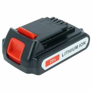 Bateria vhbw para Black & Decker LBXR20, LBX20, LB20 2000 mAh, 20 V Li-Ion