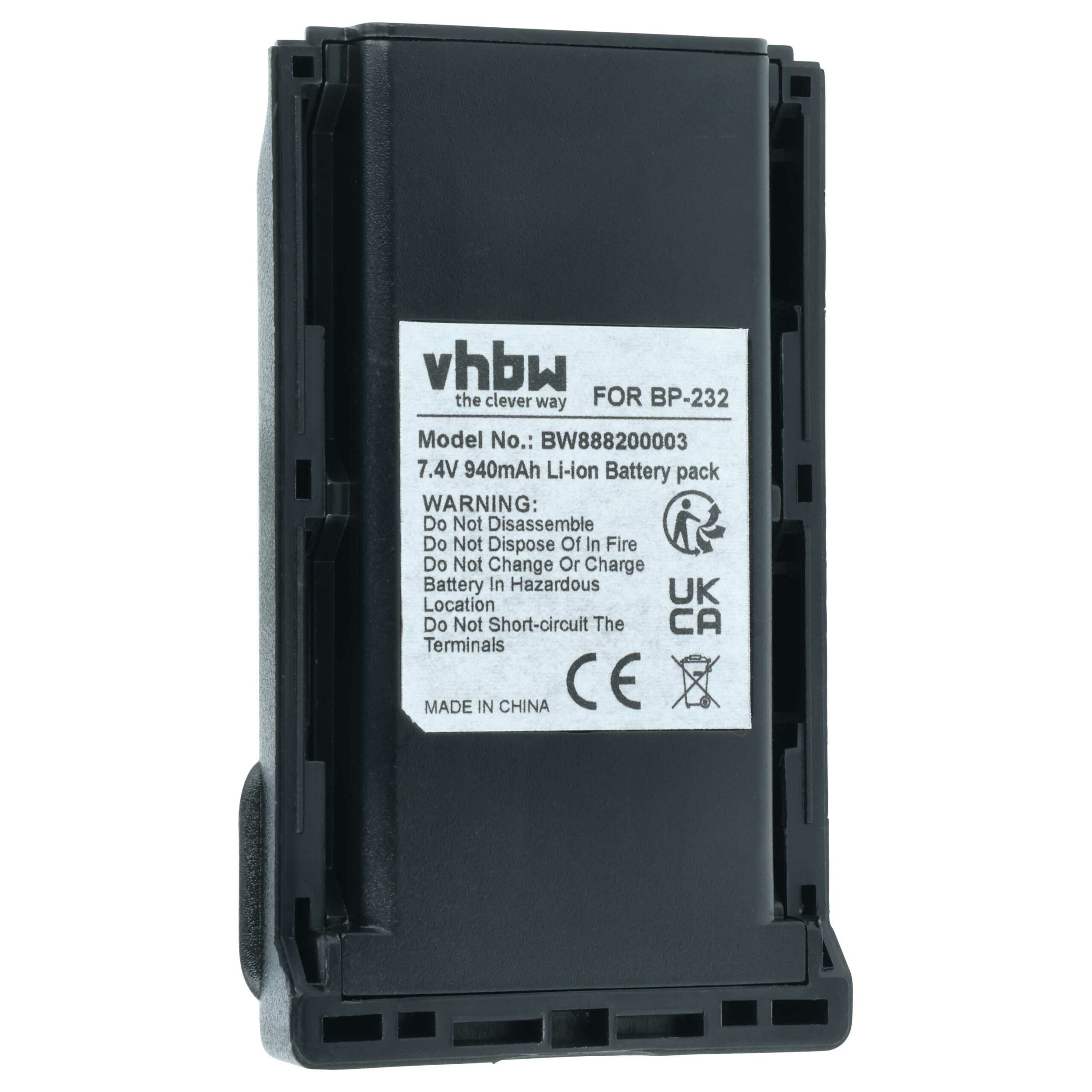Conjunto de 2 baterias vhbw para rádios Icom IC-F e IC-A, compatíveis com BJ-2000, BP-231N, BP-232 e outros modelos — 940 mAh, 7.4 V - Image 3