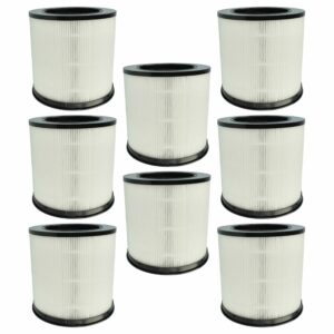 8x Filtro de Substituição vhbw para Xiaomi Smart Air Purifier 4 Compact - Pré-Filtro + EPA + Carvão Ativado