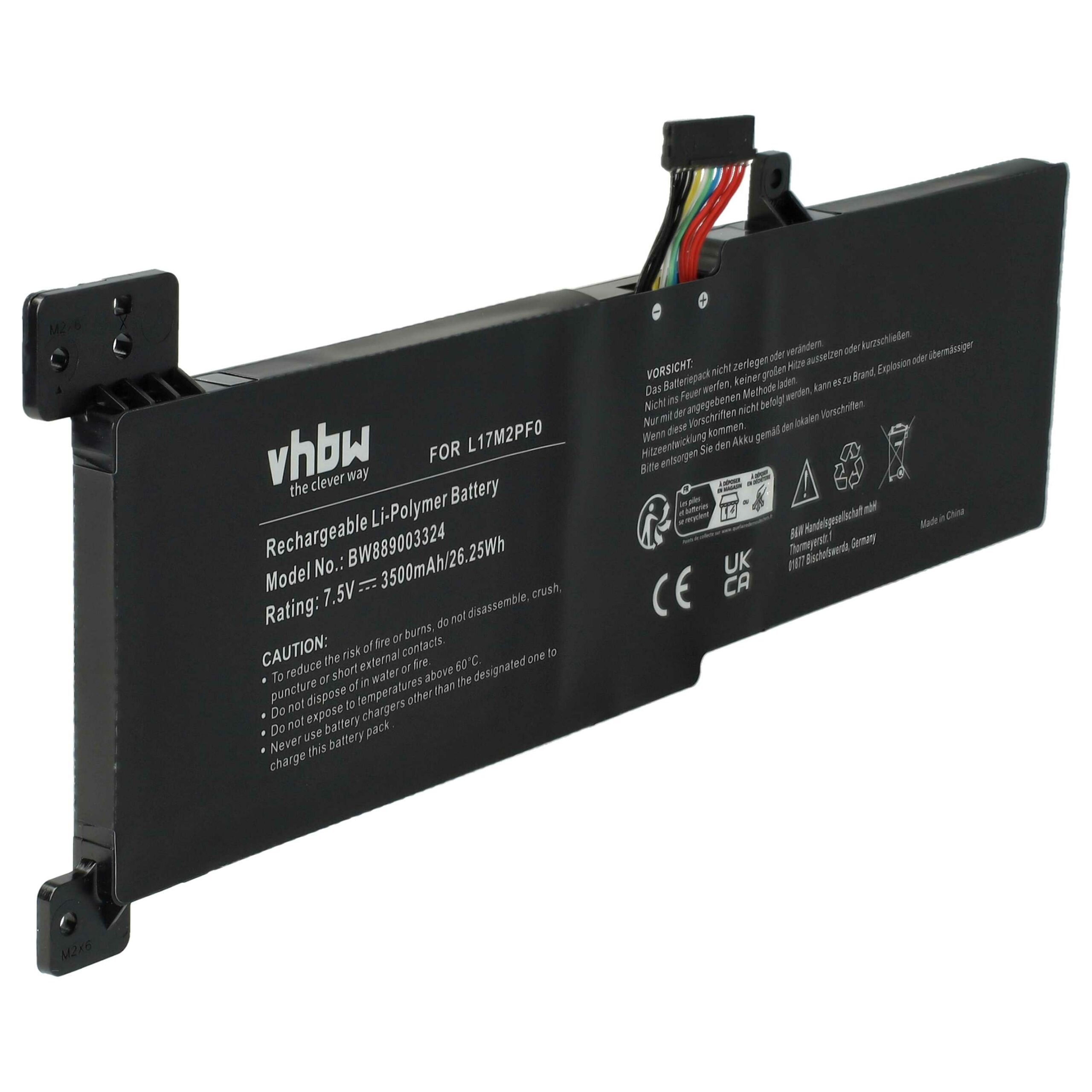 Bateria para Portátil vhbw para Lenovo IdeaPad 330, 330-15ARR - 3500 mAh, 7.5 V