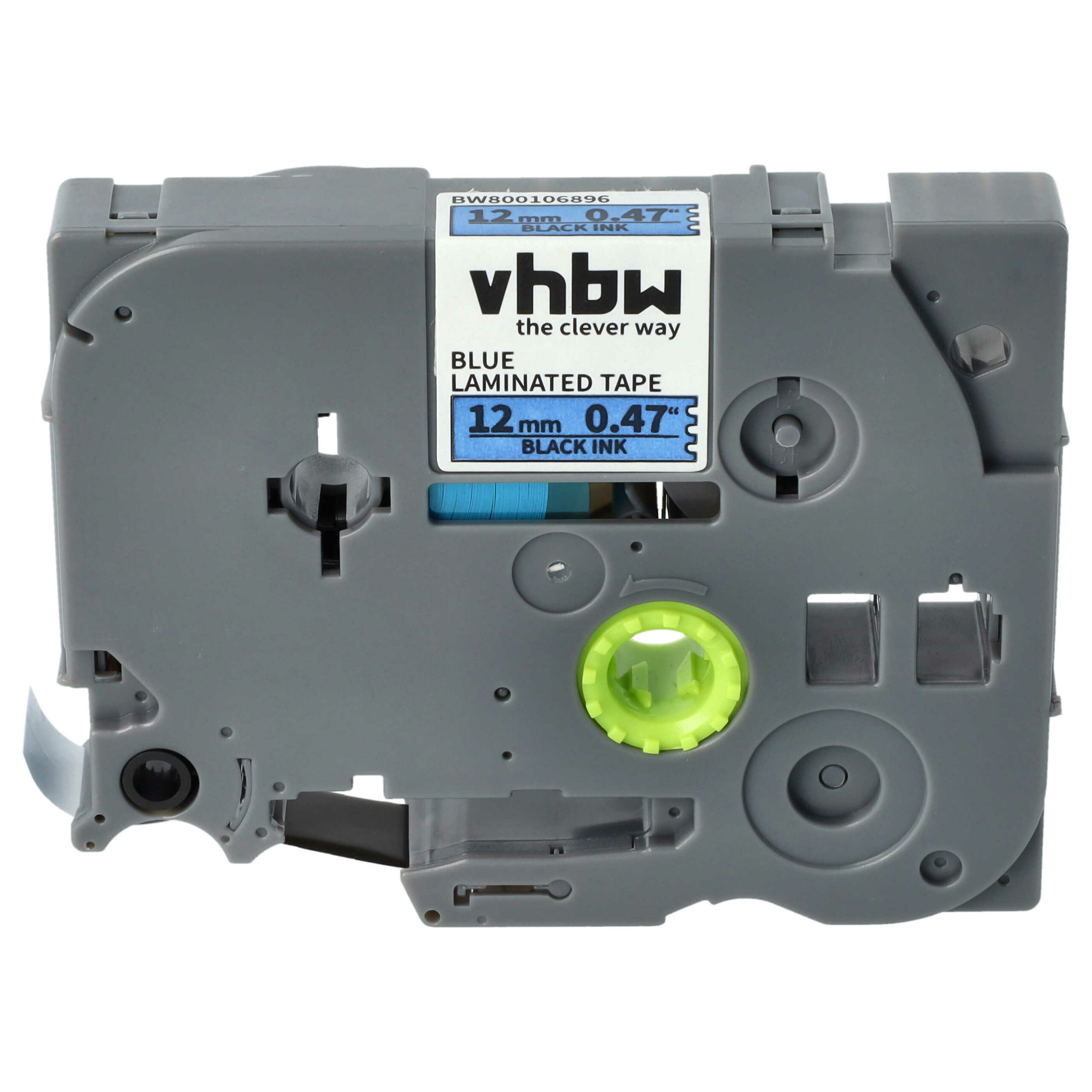 Fita de Etiquetas vhbw Substitui Brother TZE-531 / TZ-531 12 mm Preto sobre Azul