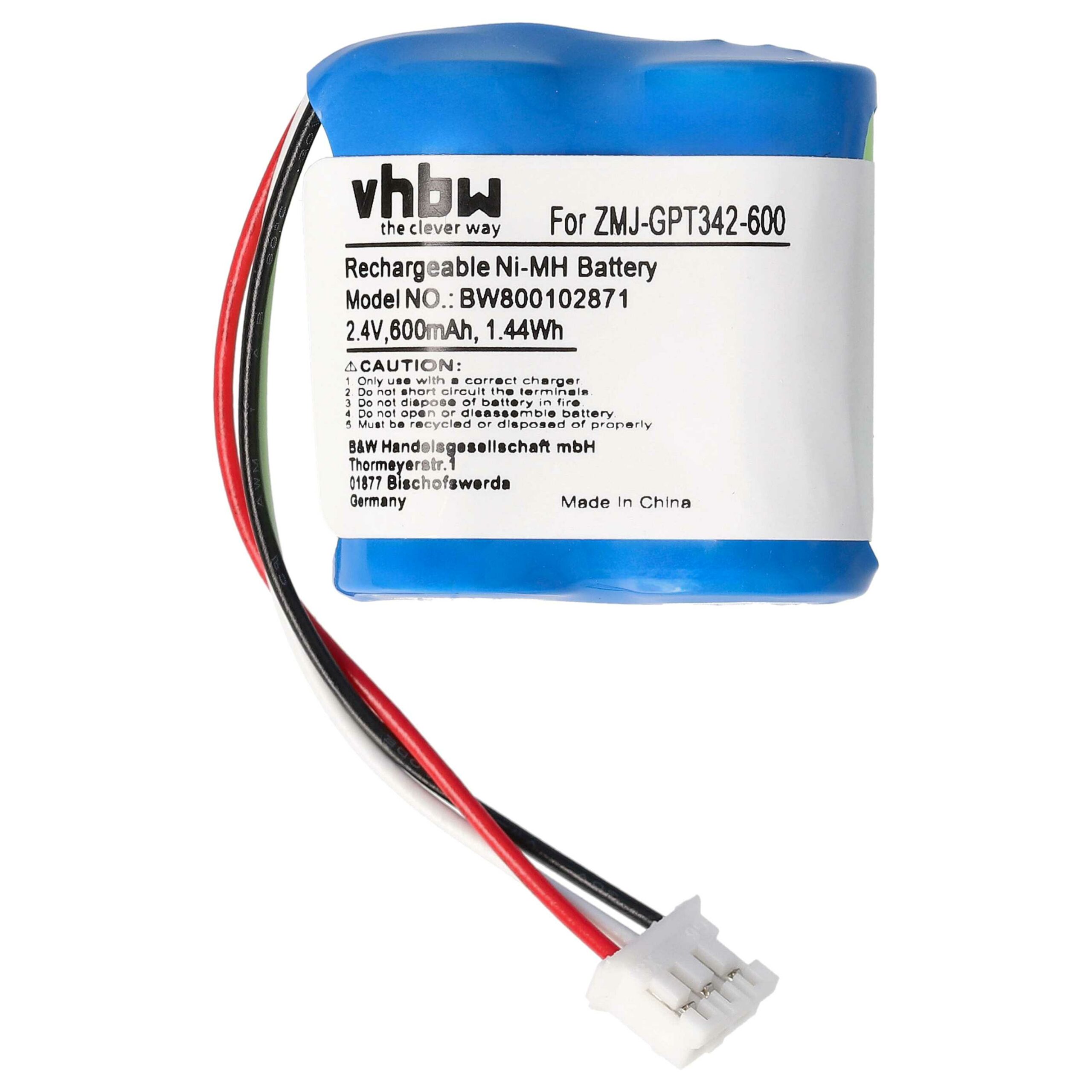 Bateria vhbw para telefone fixo Philips CP51U, T328, CP51 - 600 mAh, 2.4 V NiMH - Image 3