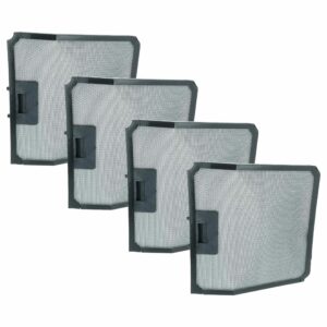 4x Filtro de carvão ativado Longlife vhbw para exaustor Silverline, substitui AF500