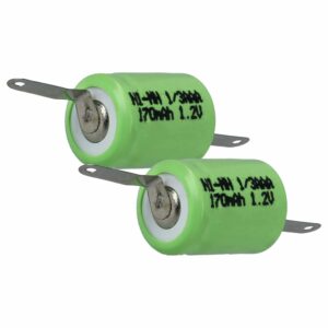Bateria vhbw para Modelismo 2x 1/3AAA 170 mAh 1.2 V NiMH
