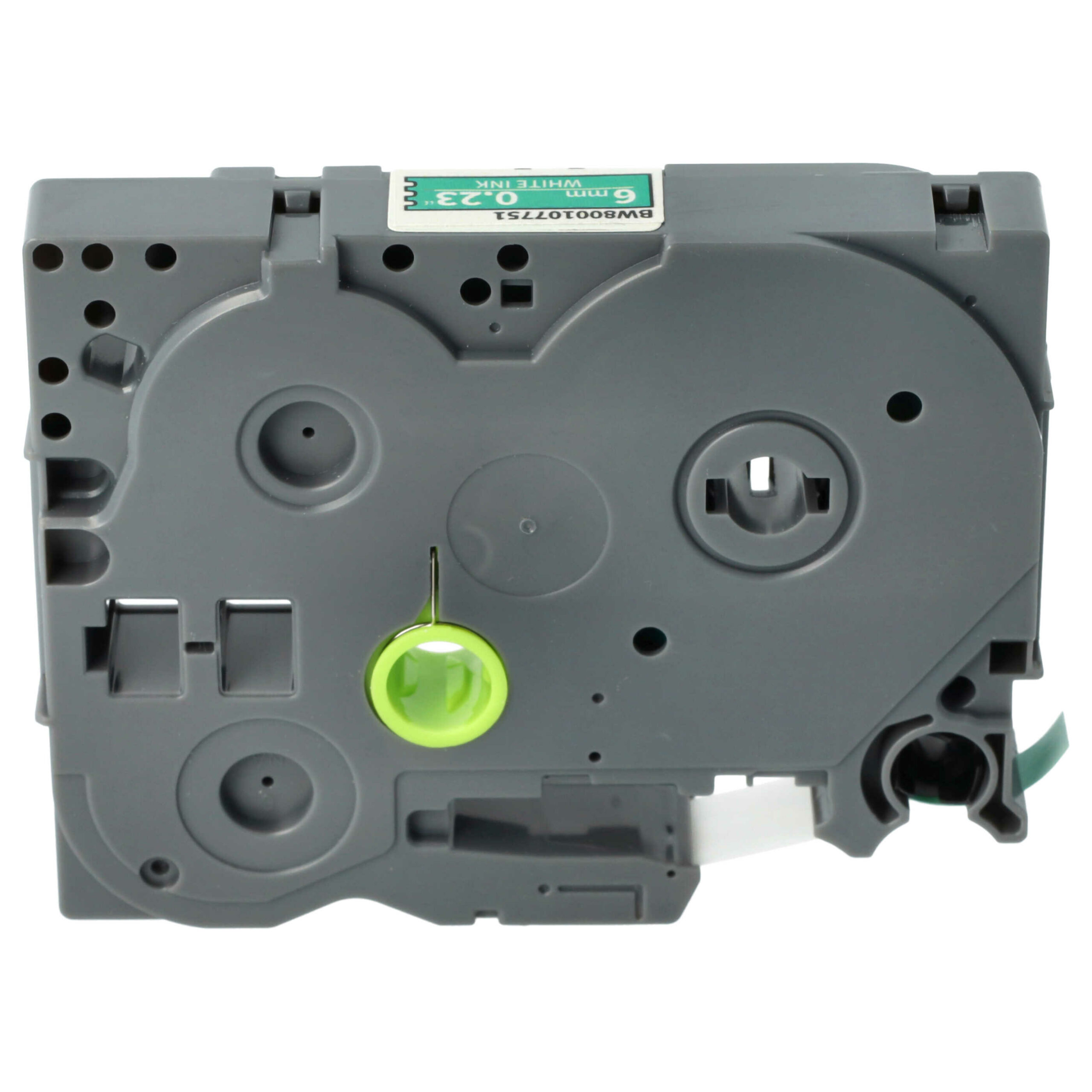 Fita de Etiquetas vhbw Substitui Brother TZE-715 - 6 mm Branco sobre Verde - Image 3