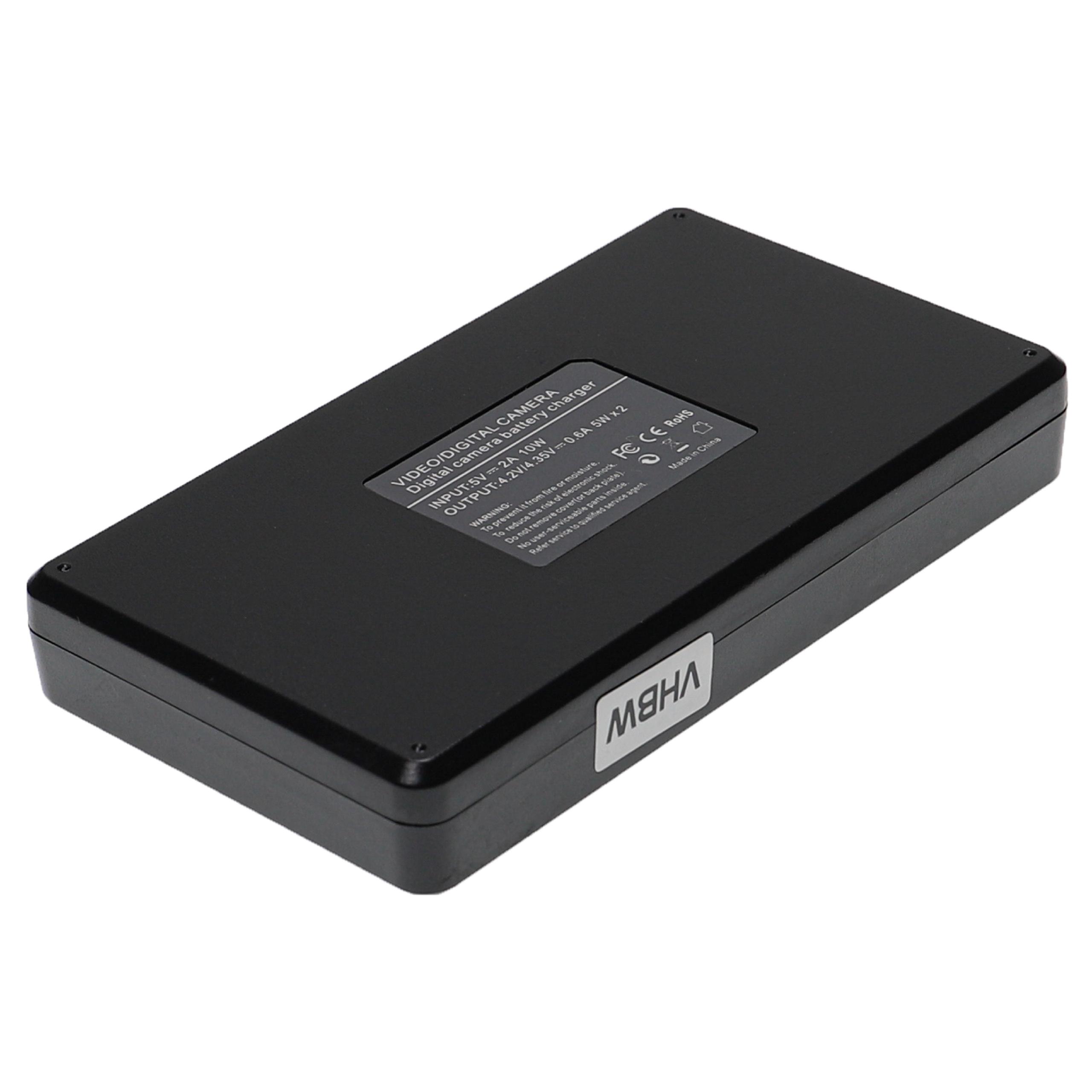 Carregador de Bateria Duplo com Cabo USB-C vhbw para Câmara Canon Vixia - 0.6 A - Image 4