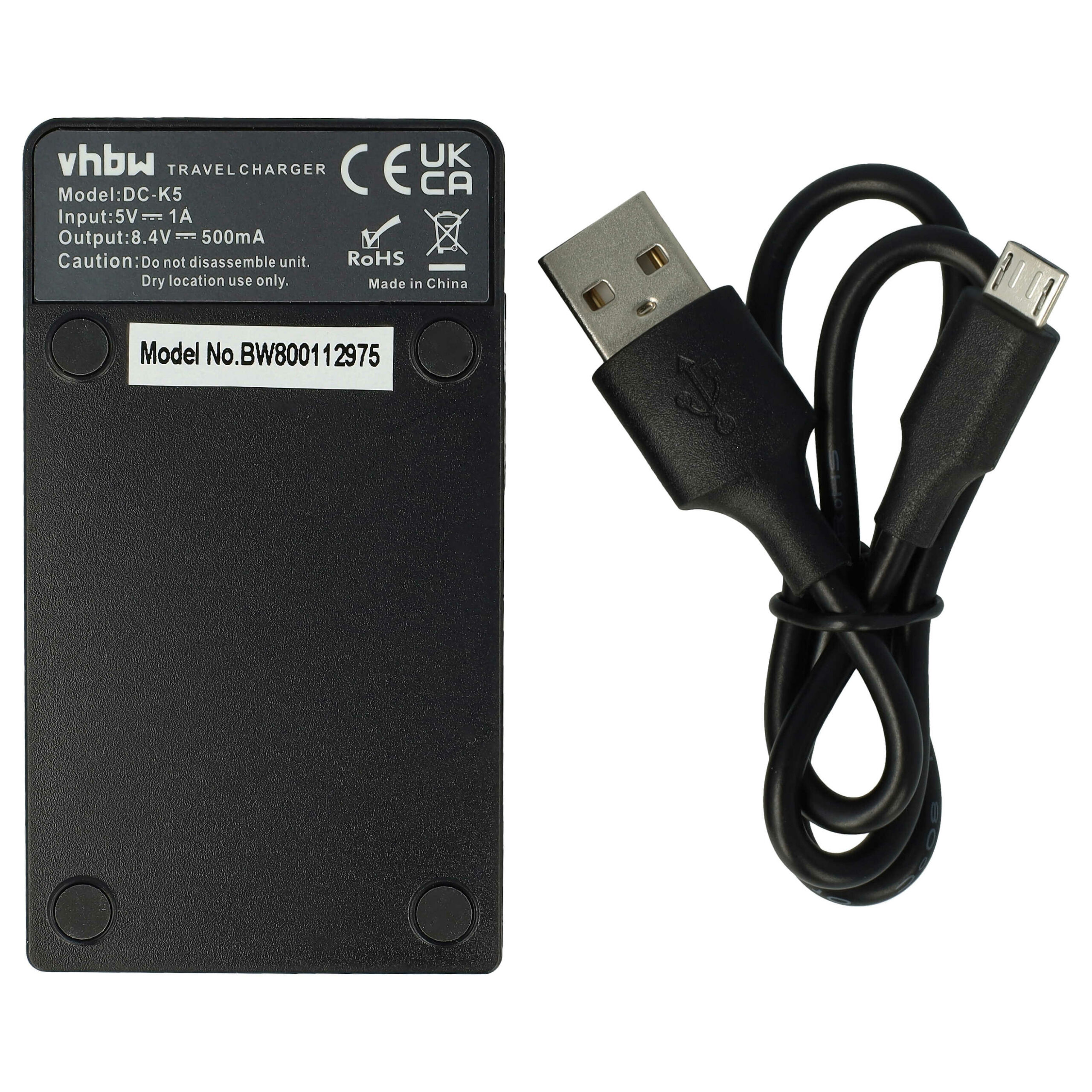 Carregador USB-C vhbw + Cabo para Câmara Fujifilm e Olympus - 0.5 A - Image 2