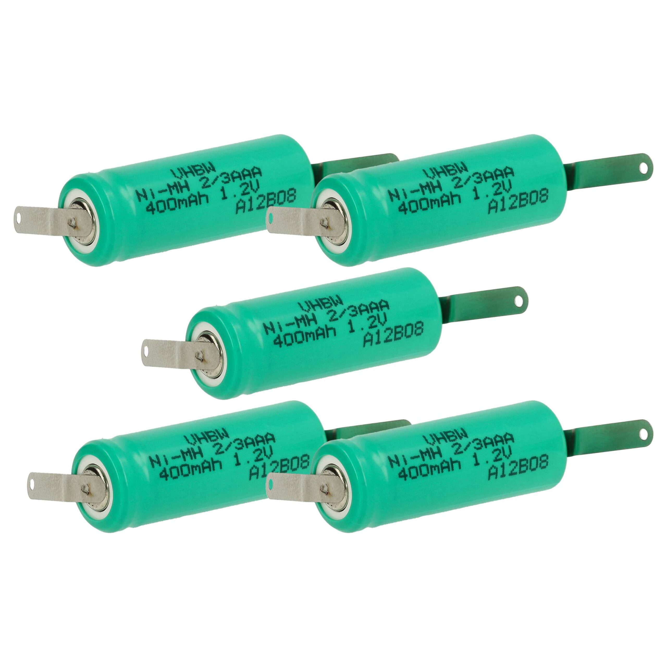 Bateria vhbw para Modelismo 5x 2/3AAA 400 mAh 1.2 V NiMH