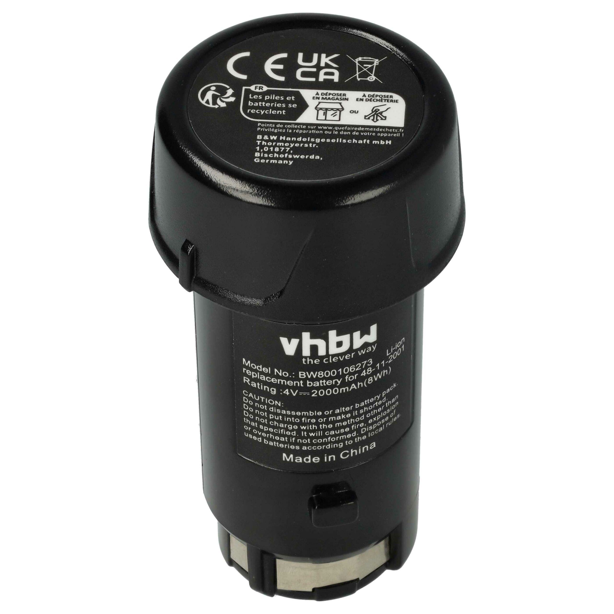 Bateria vhbw para AEG Milwaukee 48-11-0490 Ferramenta Elétrica - 2000 mAh, 4 V, Li-Ion - Image 3