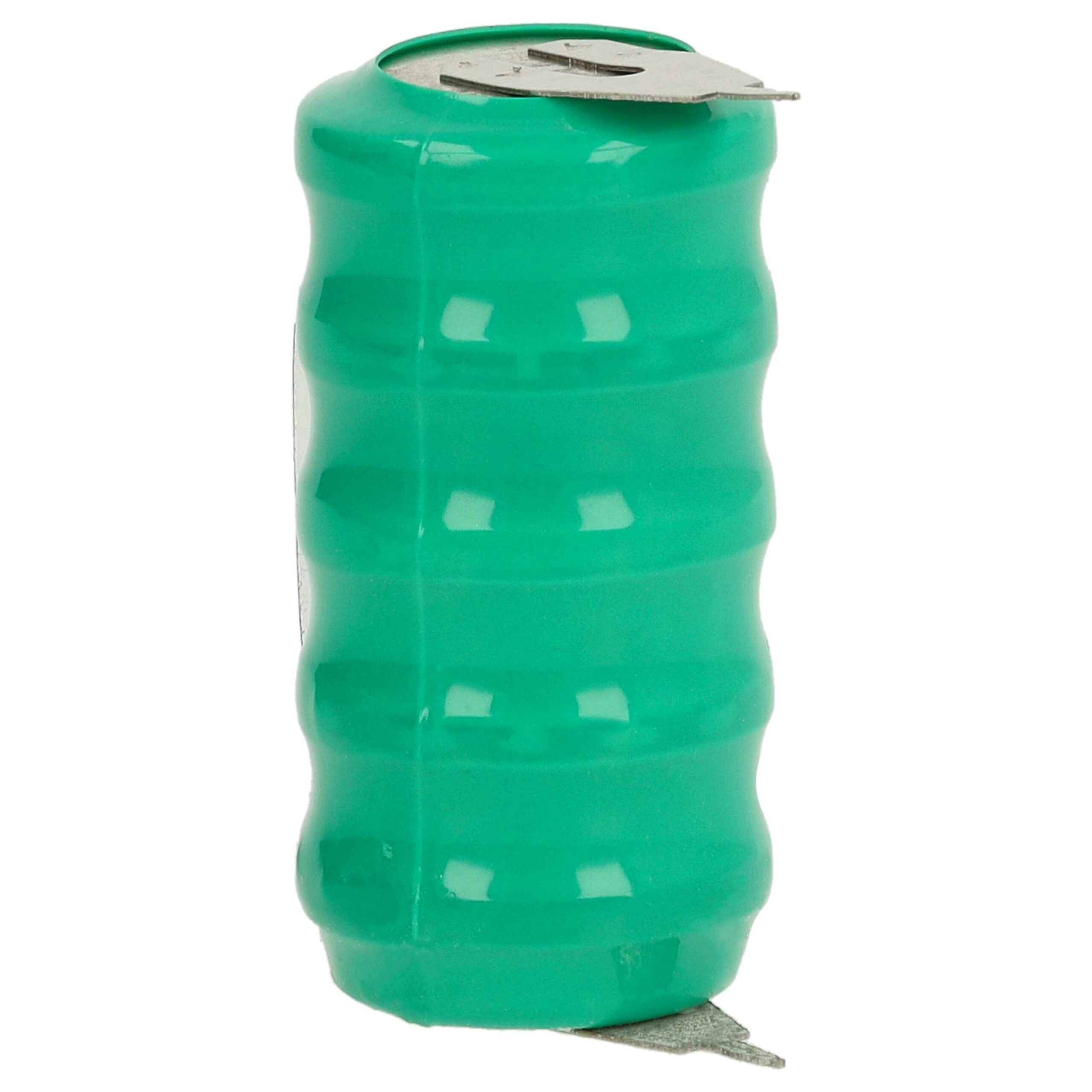 Bateria de Botão vhbw V80H 2 Pinos para Modelismo e Lâmpadas Solares - 80 mAh 6 V NiMH - Image 2