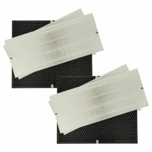 Conjunto de 4 Filtros vhbw para Purificador de Ar Winix 114290, 524540 - Filtro HEPA e Carvão Ativado