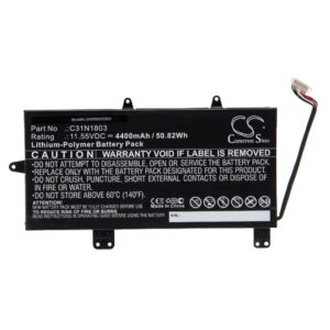 Bateria para Portátil vhbw Asus C31N1803 4400 mAh 11.55 V