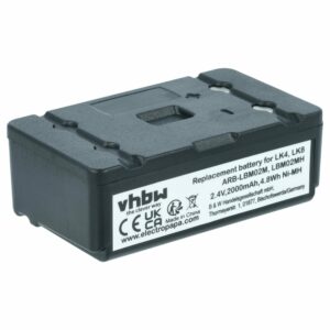 Bateria vhbw para Controlo Remoto Autec ARB-LBM02M, LBM02MH 2000 mAh 2.4 V NiMH