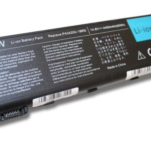Bateria vhbw para portátil Toshiba PA3420U-1BAS, PA3420U-1BRS - 4400 mAh 14.8 V