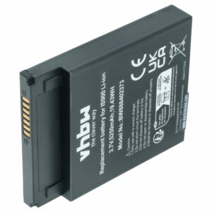Bateria vhbw para leitor de cartões Pax IS900 - 5250 mAh 3.7 V Li-Ion