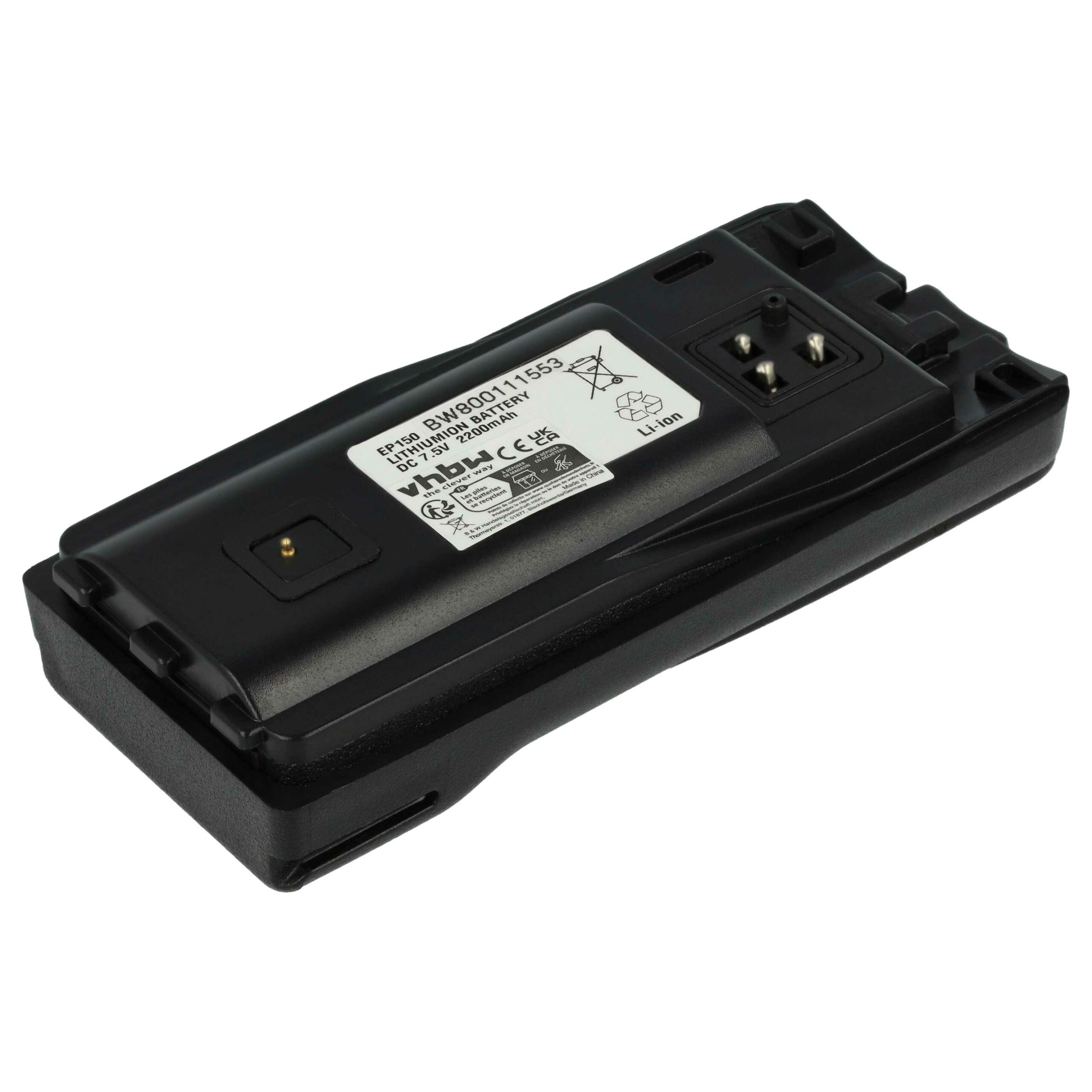 Bateria vhbw para rádio Motorola A10, CP110, XTNi 2200 mAh 7.5 V Li-Ion - Image 3
