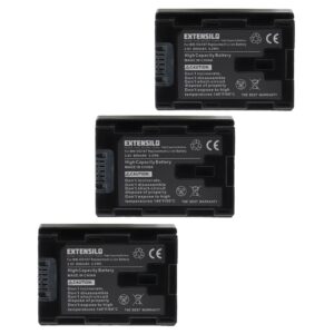3x Bateria Extensilo para JVC BN-VG107E, BN-VG108 - 890mAh, 3.6V
