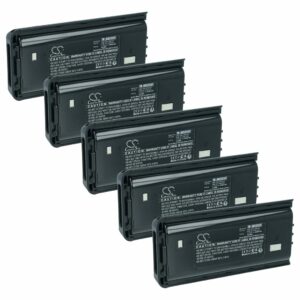 Pack 5 Baterias vhbw para Rádio Kenwood KNB-29N, KNB-53N - 2500 mAh 7.2 V NiMH