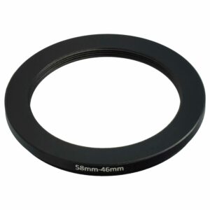 Adaptador Step-Down / Anel Redutor vhbw de 58 mm para 46 mm para Objetivas de Câmara