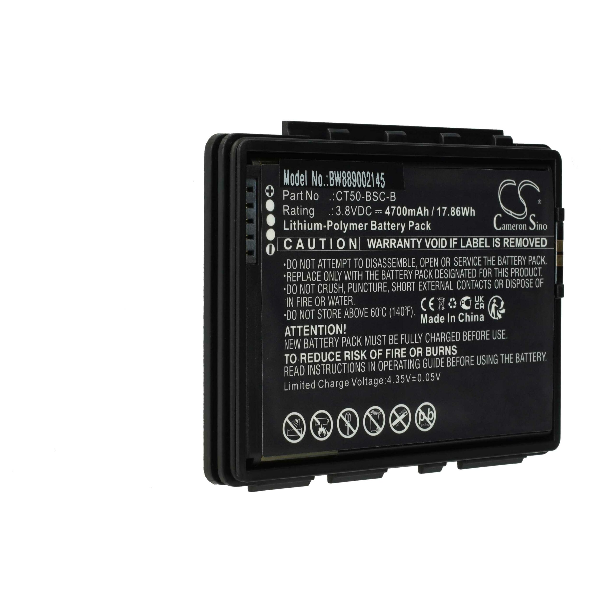 Bateria vhbw para leitor de códigos Honeywell CT50, CT60 4700mAh - Image 3